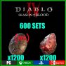 Duriel Bundle x600 [1200 x Mucus-Slick Egg + 1200 x Shard of Agony][Season 2 Blood] - image