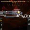 Anti-armor Ultracite Laser Rifle (25% Faster Fire Rate, 90% reduced weight)