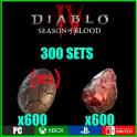 Duriel Bundle x300 [600 x Mucus-Slick Egg + 600 x Shard of Agony][Season 2 Blood]