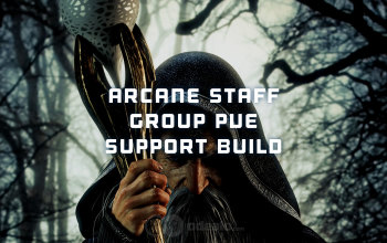 Arcane Staff Group PvE Support Albion Online build